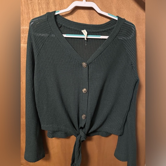 Cookies Hawaii Dark Green Mesh Sweater - Picture 1 of 3